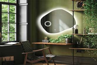 Espelho de Vidro com Led